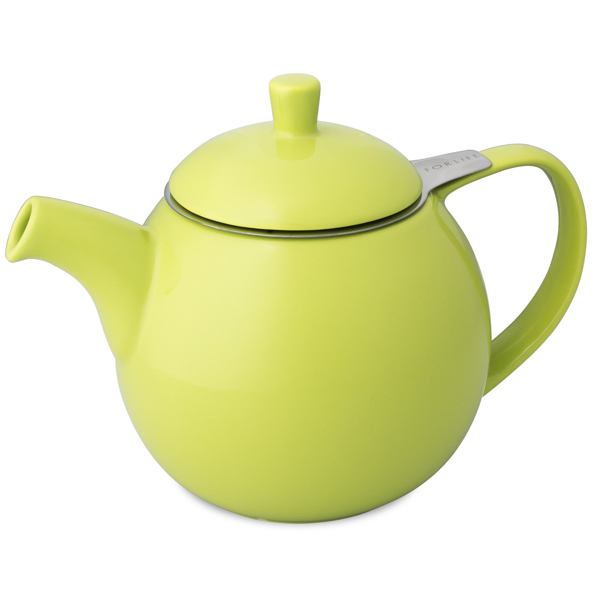 Curve Teapot-Lime - Indigo Tea Co.
