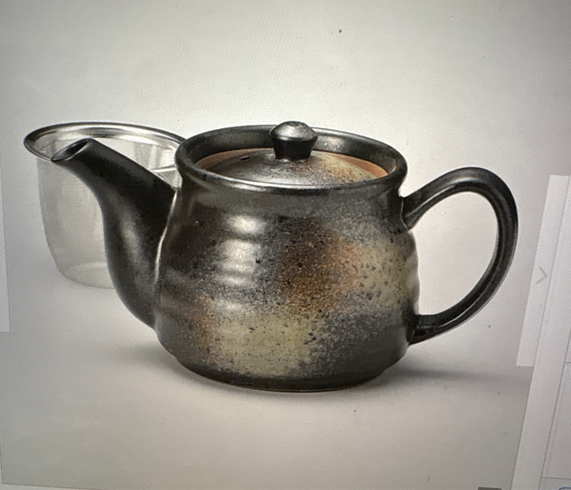 Black Bizen Teapot