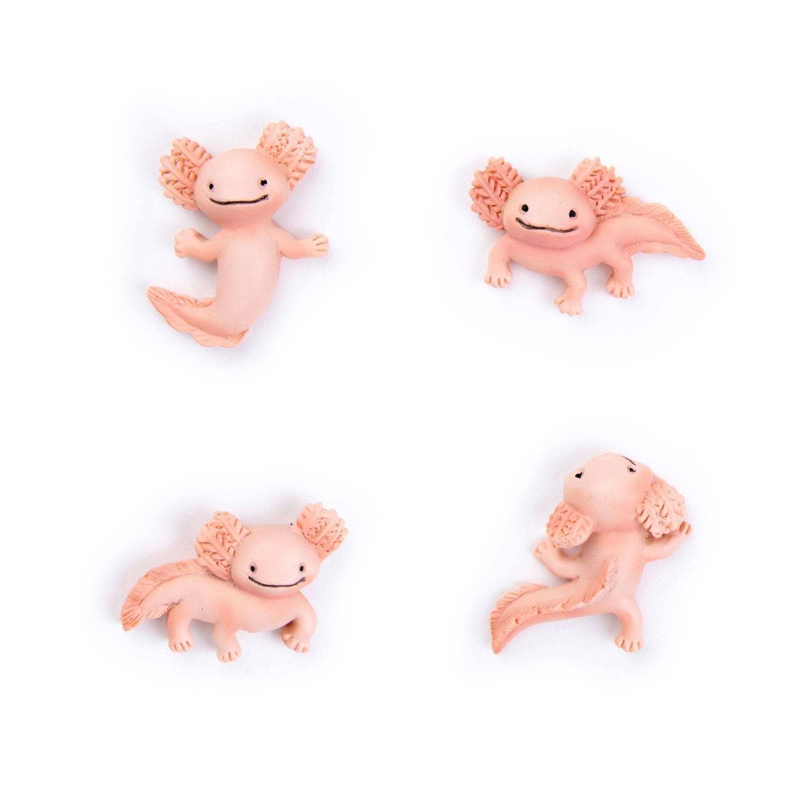 Colorful Axolotl Magnets